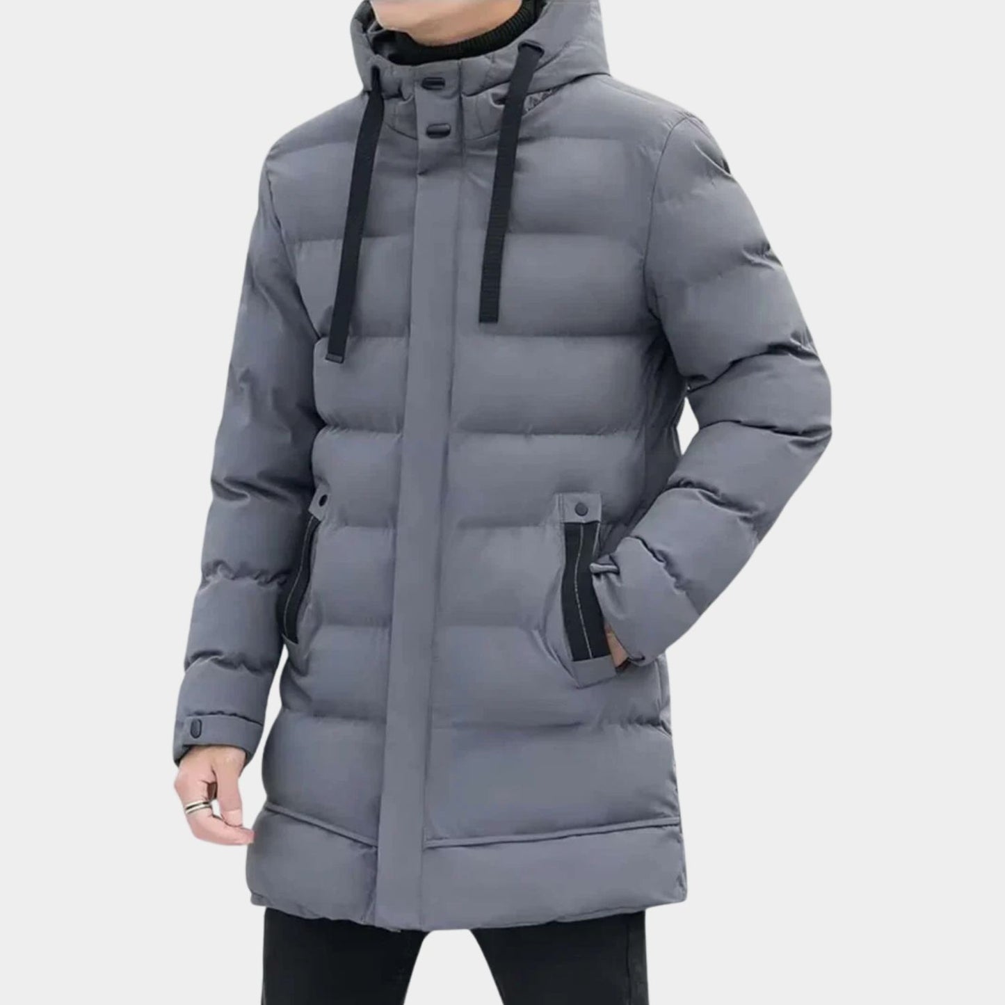 Insulated Hooded Longline Ski Coat | Revangiol