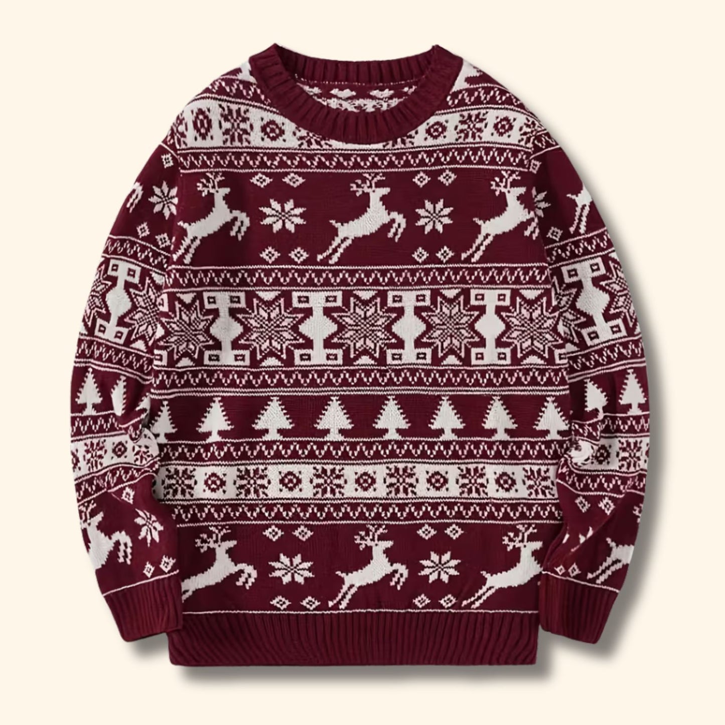 Nordic Reindeer Christmas Sweater | Revangiol
