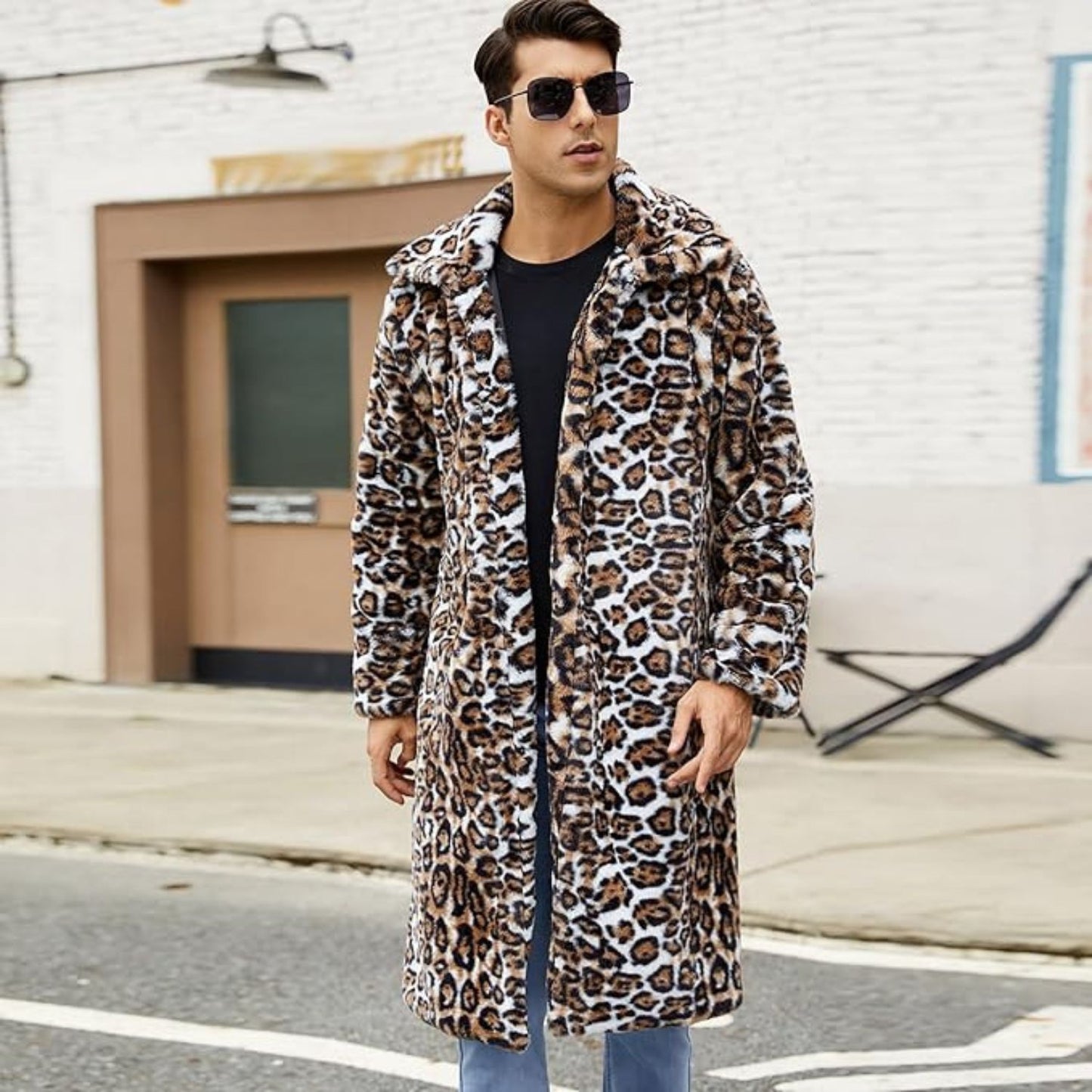 Textured Statement Fur Coat | Revangiol