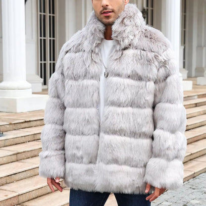 Plush Quilted Fur Jacket | Revangiol