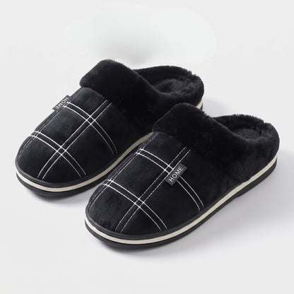Padded Checked Fleece Slippers | Revangiol