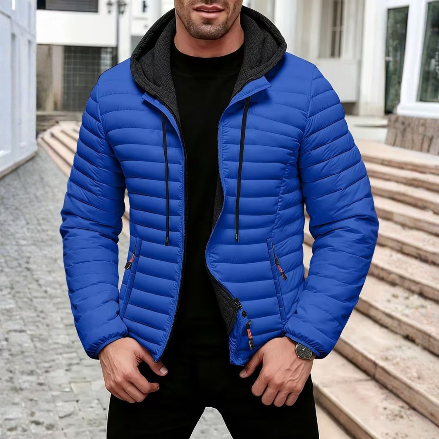 Lightweight Hooded Puffer Jacket | Revangiol