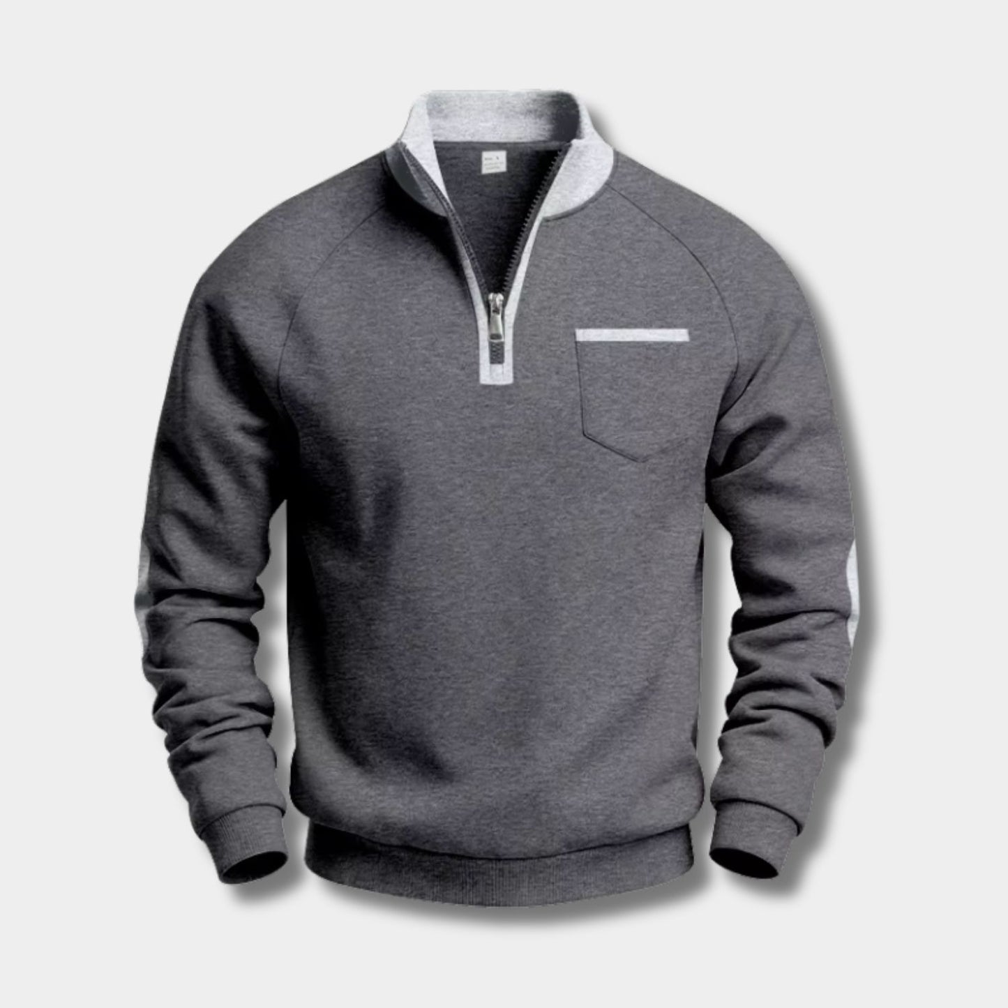 Fleece Pocket Pullover Quarter-Zip | Revangiol