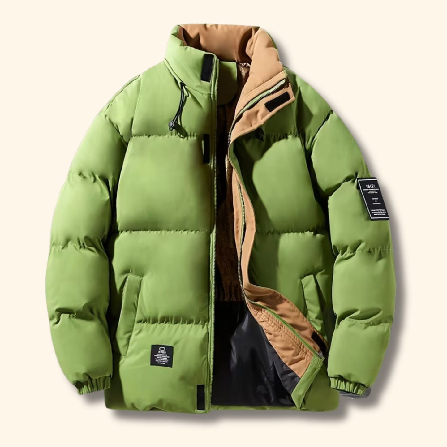 Stand Collar Winter Puffer Jacket | Revangiol