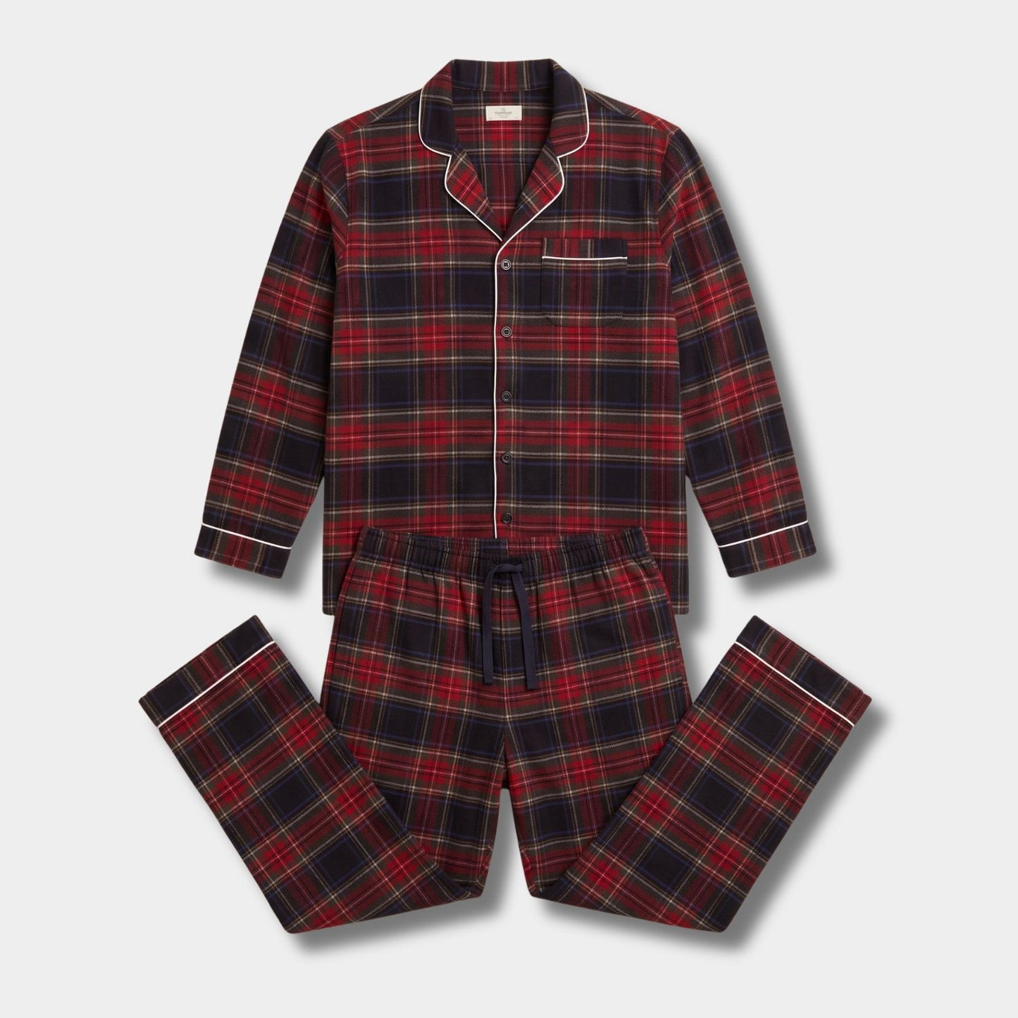 Classic Checked Lounge Pajama Set | Revangiol