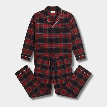 Classic Checked Lounge Pajama Set | Revangiol