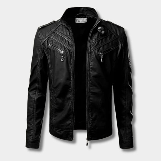 Removable Hood Leather Jacket | Revangiol