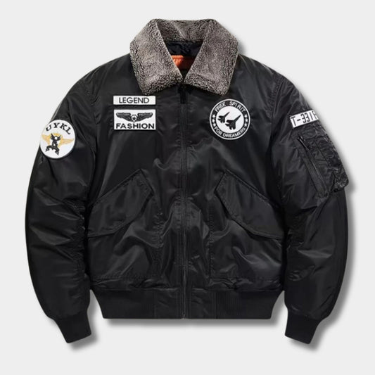 Oversized Flight Aviator Jacket | Revangiol