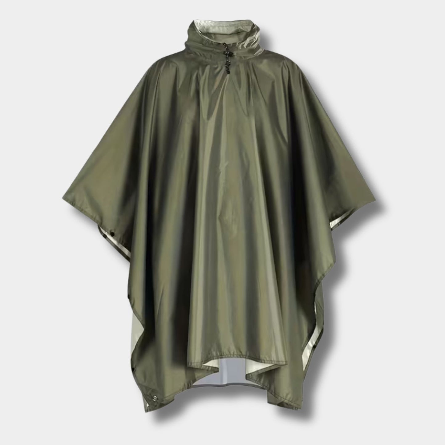 Drawstring Hooded Poncho Rain Coat | Revangiol