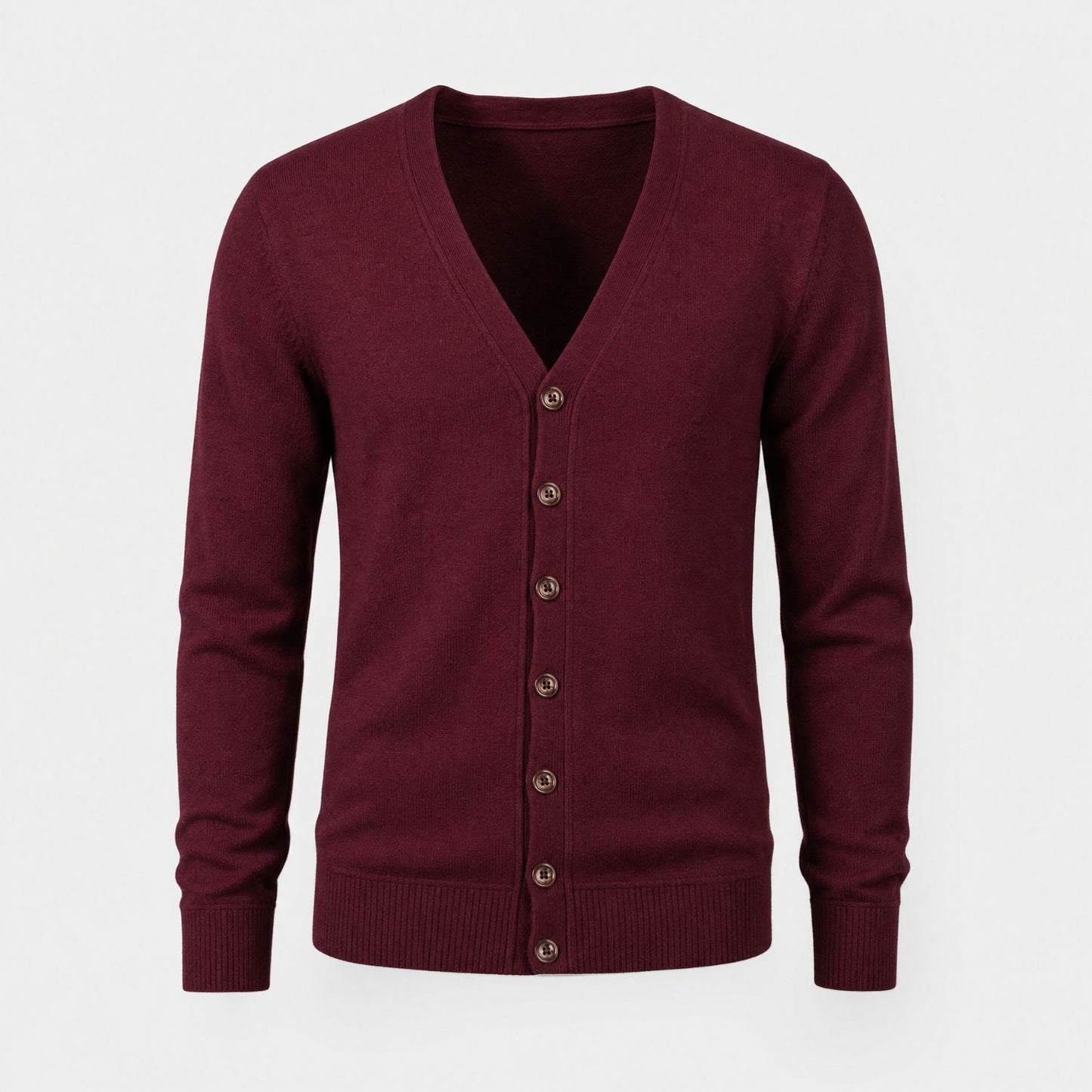 Classic V-Neck Knit Cardigan | Revangiol