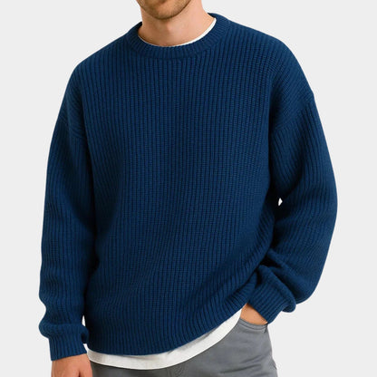 Oversized Ribbed Knit Sweater | Revangiol
