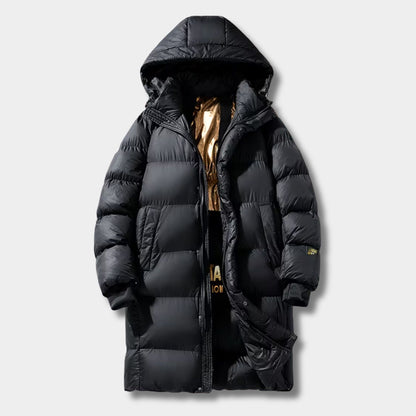 Extra Thick Hooded Puffer Ski Coat | Revangiol