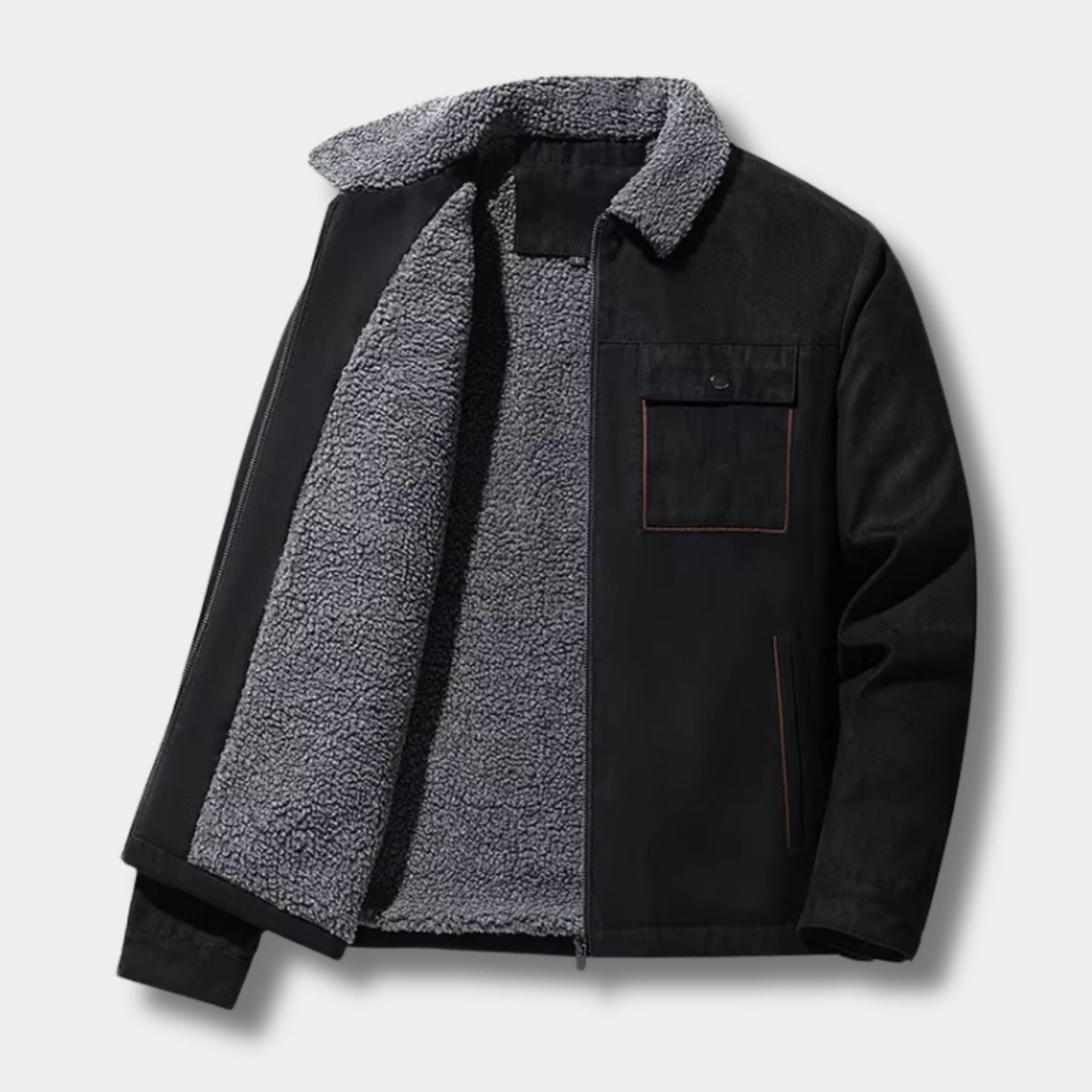 Sherpa Lined Aviator Winter Jacket | Revangiol