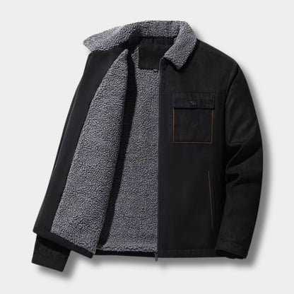 Sherpa Lined Aviator Winter Jacket | Revangiol
