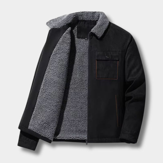 Sherpa Lined Aviator Winter Jacket | Revangiol