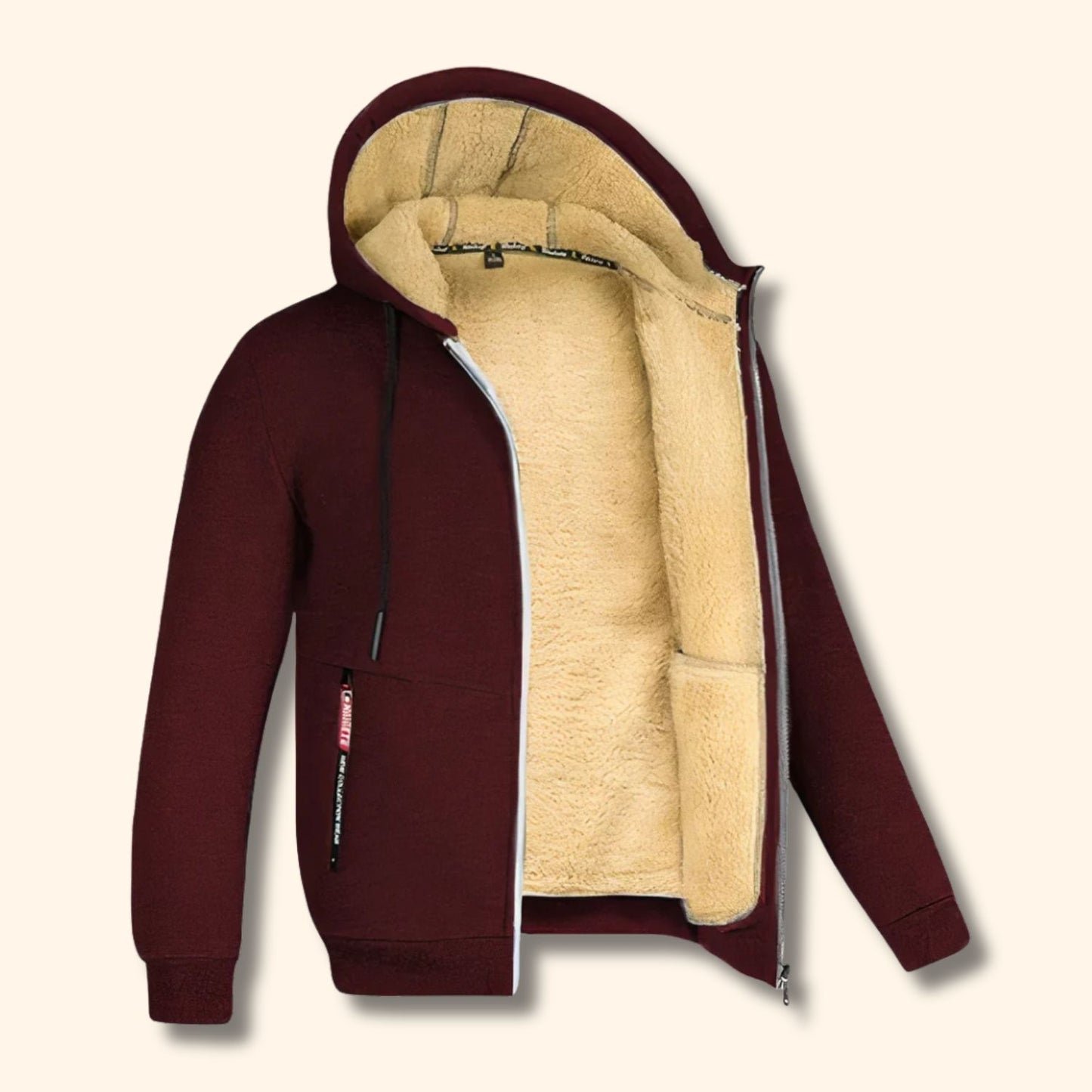 Fleece Lined Hooded Fleece Jacket | Revangiol