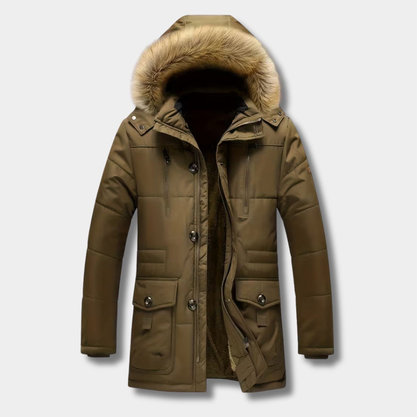 Fur Hood Padded Ski Coat | Revangiol