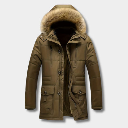 Fur Hood Padded Ski Coat | Revangiol