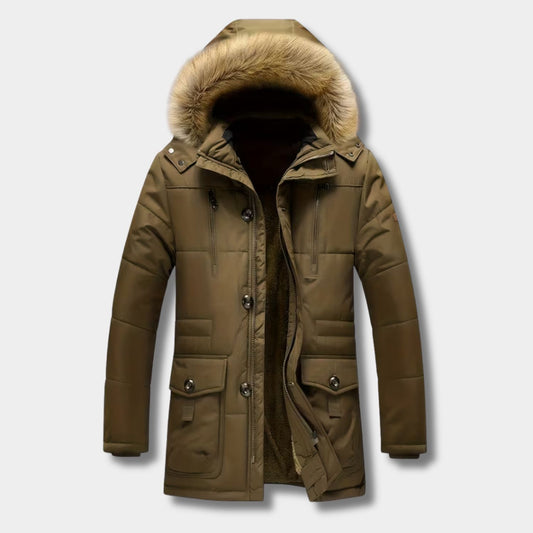 Fur Hood Padded Ski Coat | Revangiol