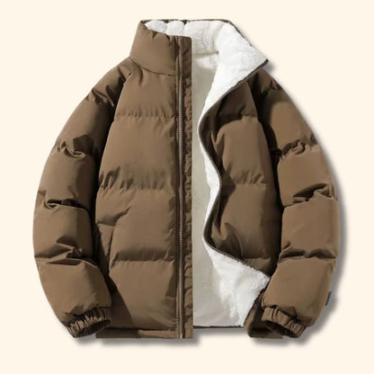 Fleece Lined Puffer Jacket | Revangiol