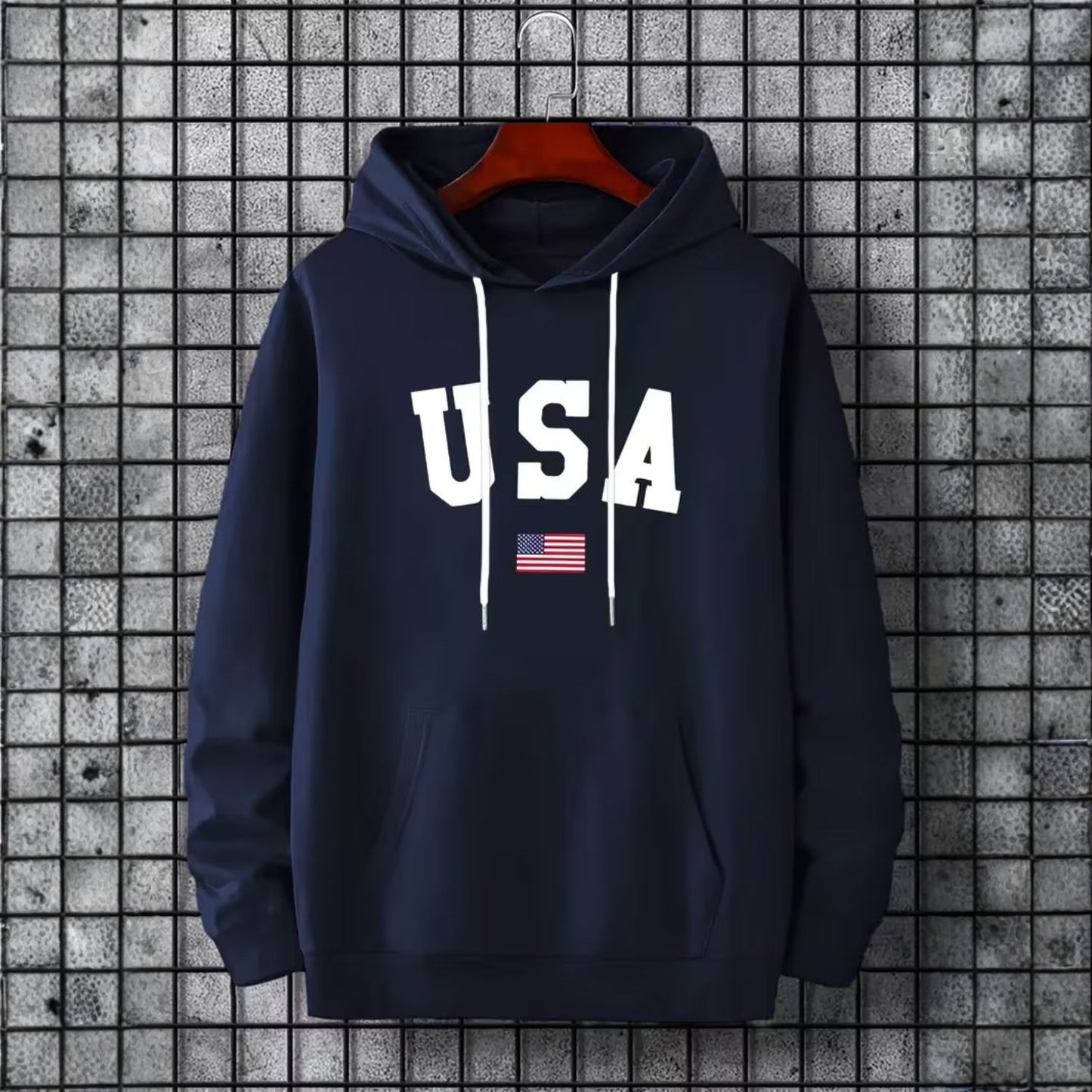 USA Flag Graphic Hoodie | Revangiol