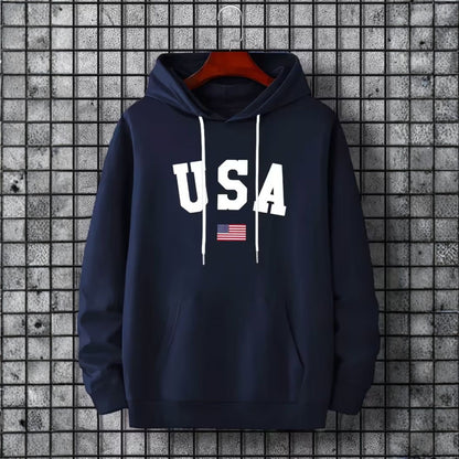 USA Flag Graphic Hoodie | Revangiol