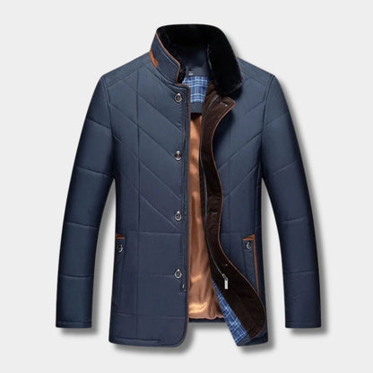 Quilted Stand Collar Winter Jacket | Revangiol