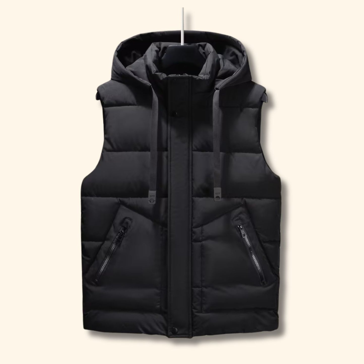 Hooded Winter Puffer Vest | Revangiol