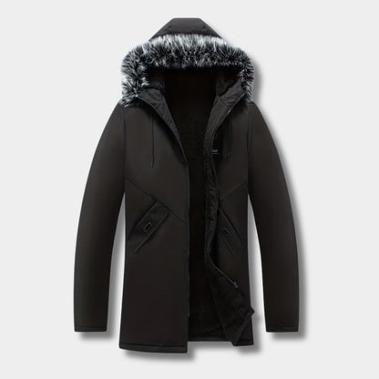 Fur Hood Longline Ski Coat | Revangiol
