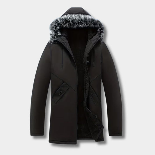 Fur Hood Longline Ski Coat | Revangiol