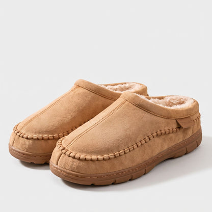 Warm Lined Moccasin Slippers | Revangiol