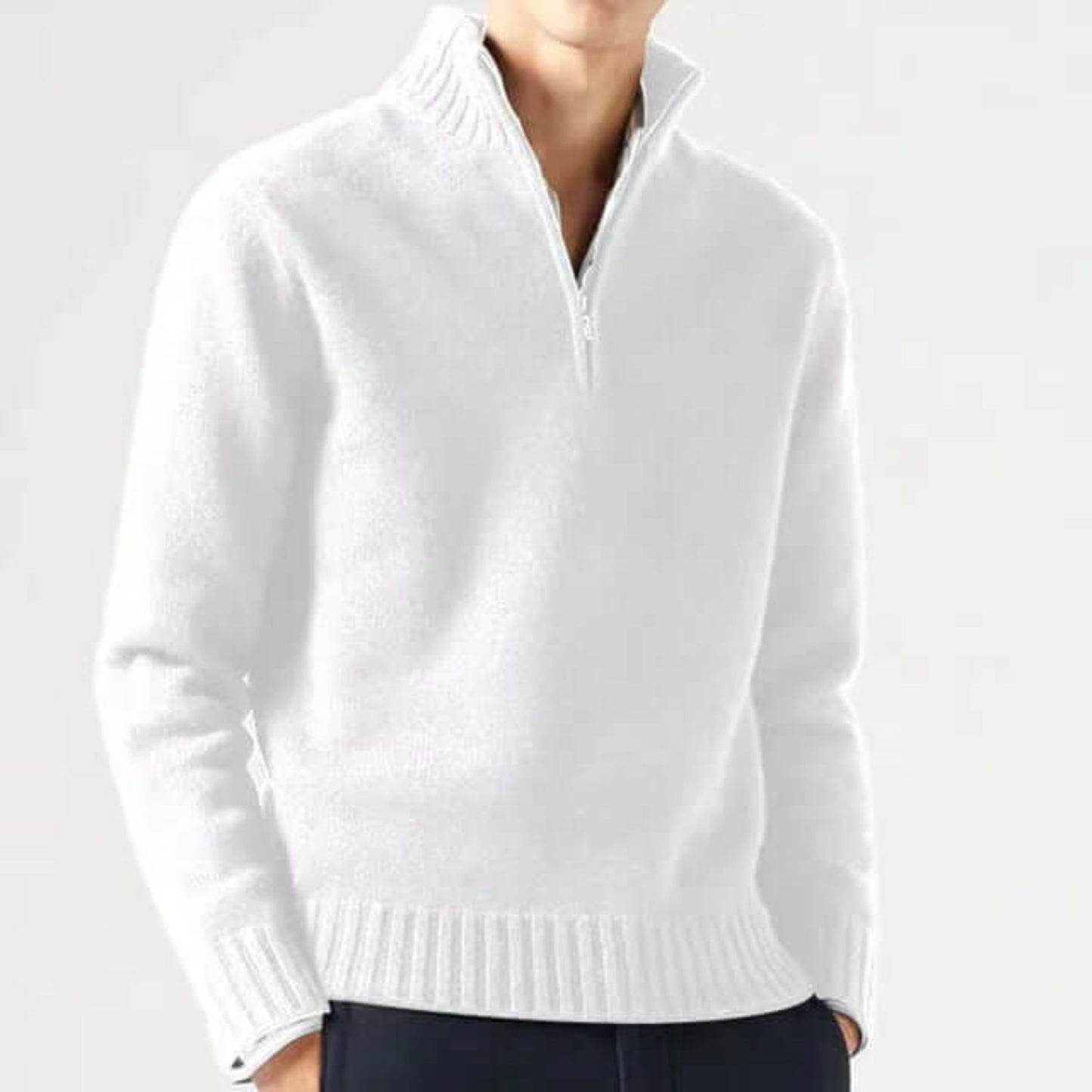 Quarter-Zip Warm Sweater | Revangiol