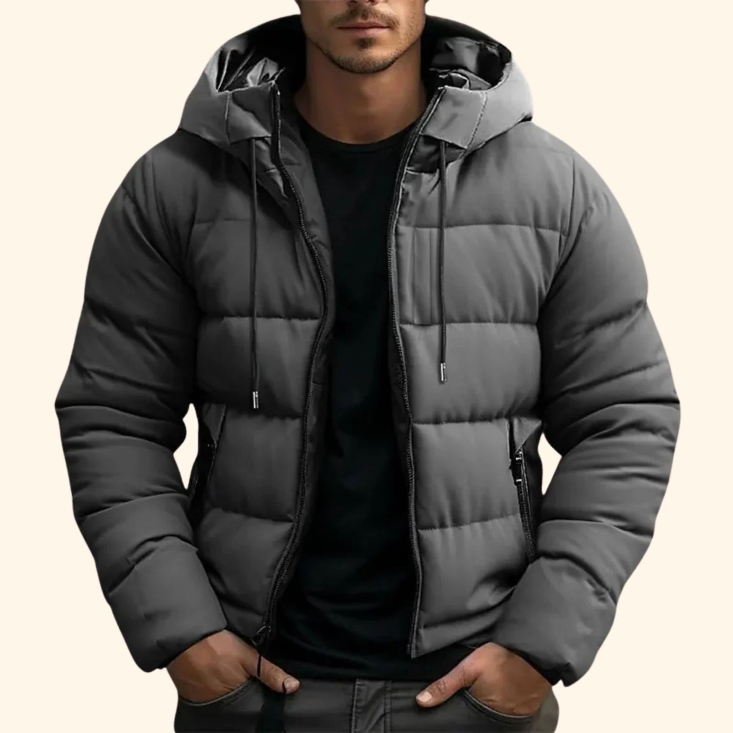 Insulated Hooded Puffer Jacket | Revangiol
