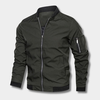 Minimal Utility Bomber Jacket | Revangiol