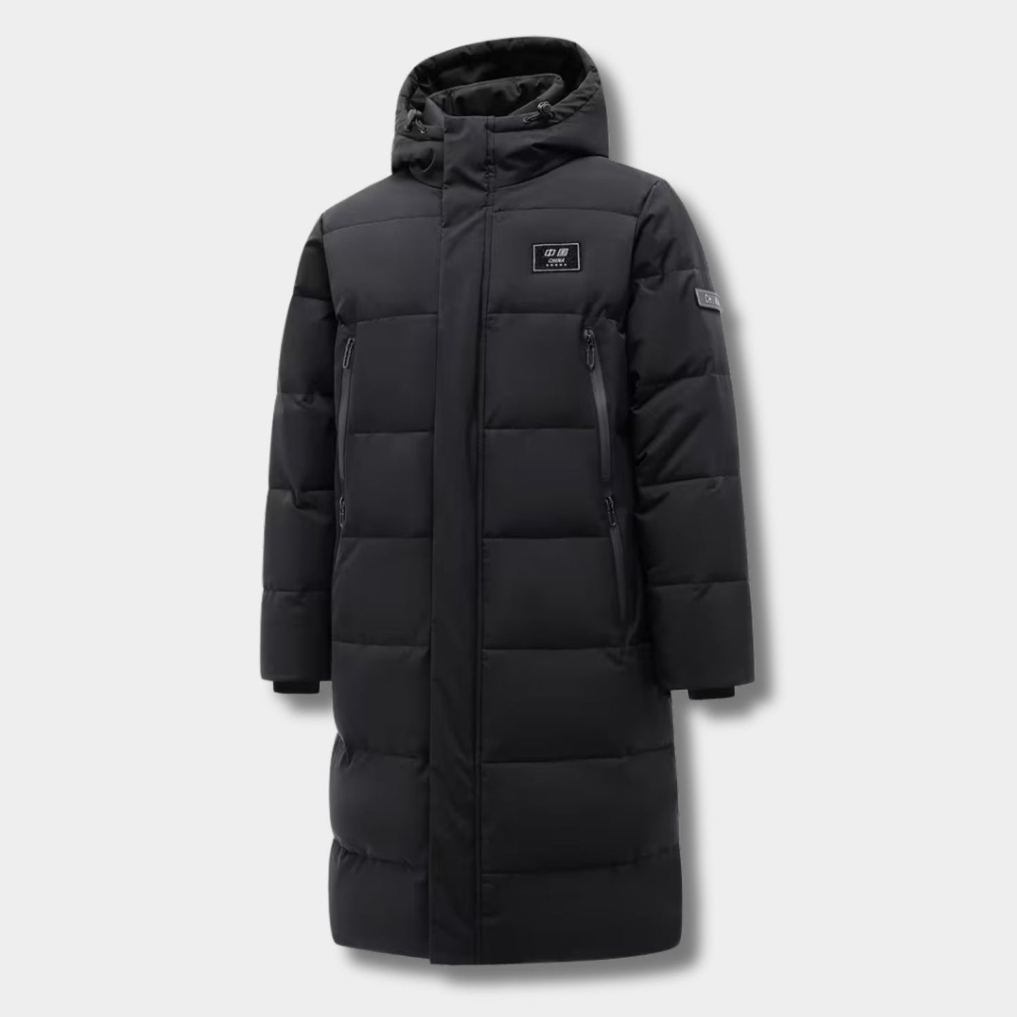 Long Hooded Puffer Ski Coat | Revangiol