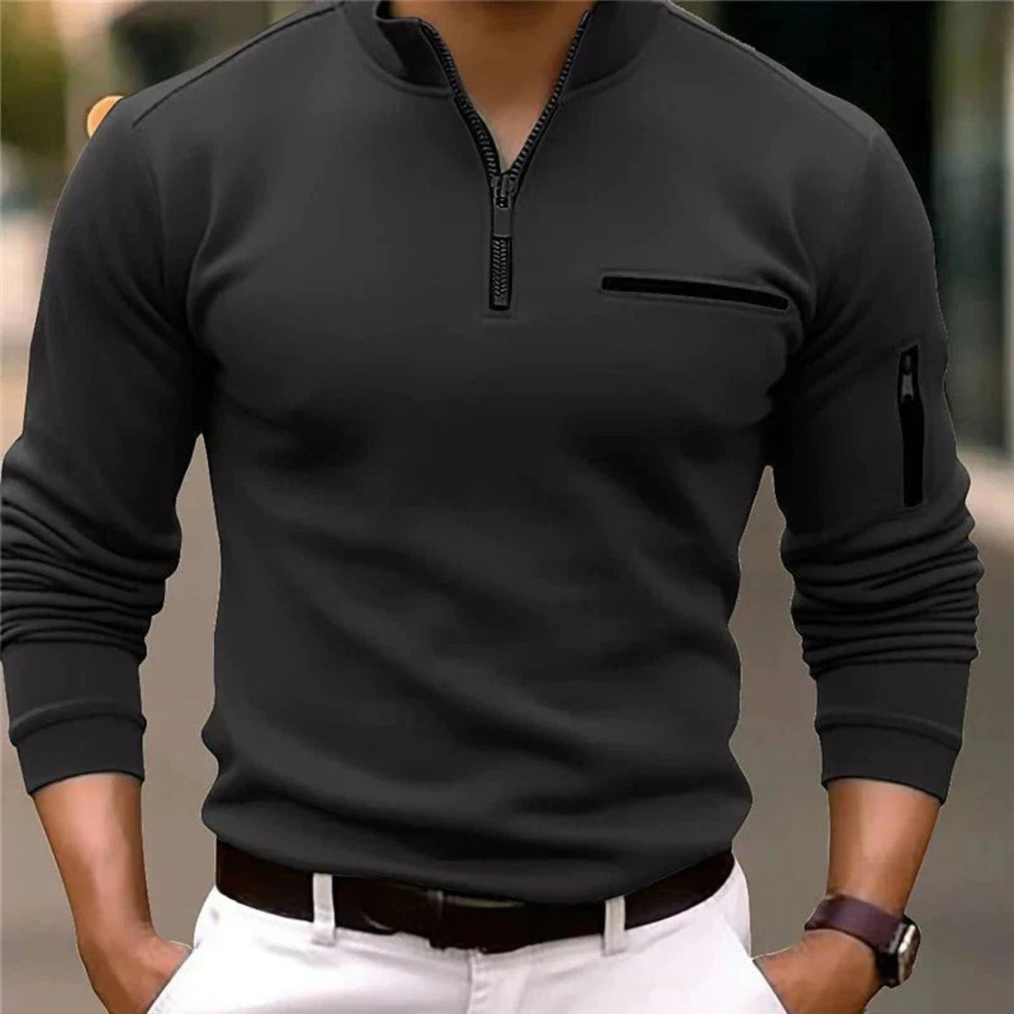 Quarter-Zip Performance Sweater | Revangiol