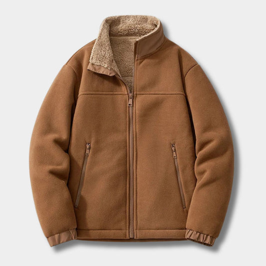 Sherpa Lined Winter Fleece Jacket | Revangiol