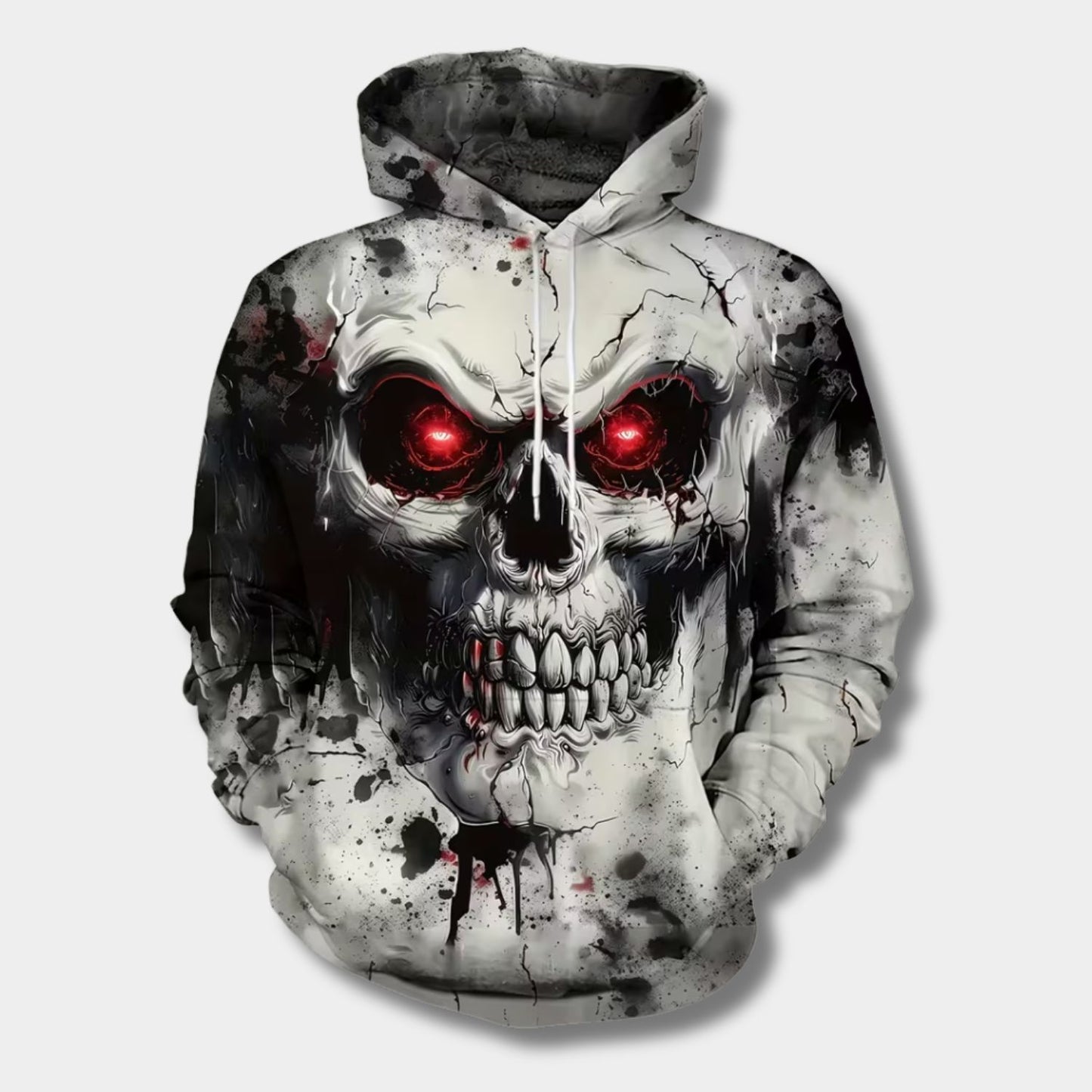 Novelty Skull Graphic Print Hoodie | Revangiol