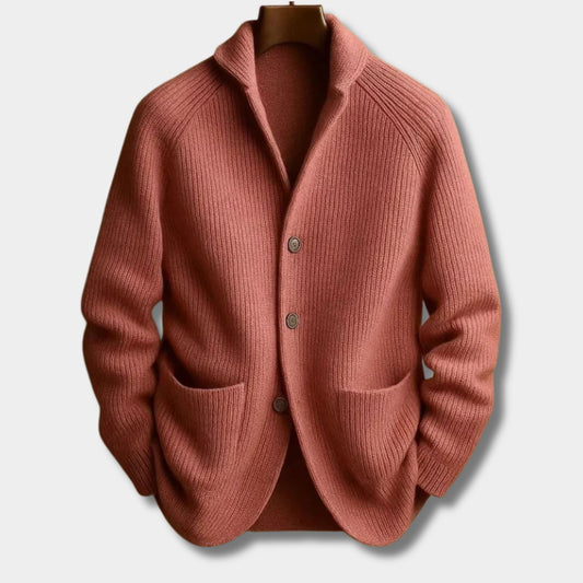 Tailored Shawl Knit Cardigan | Revangiol