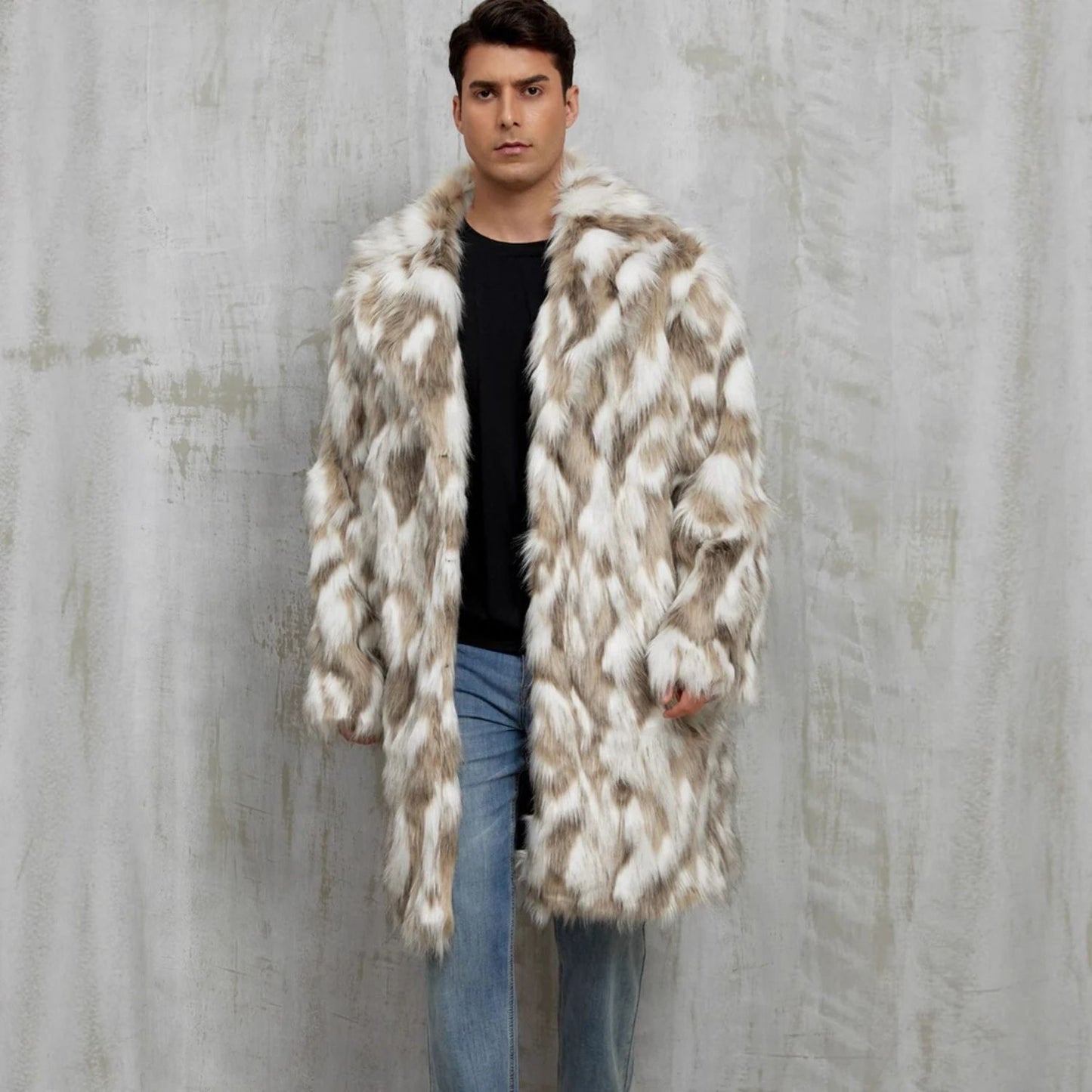 Animal Print Faux Fur Coat | Revangiol