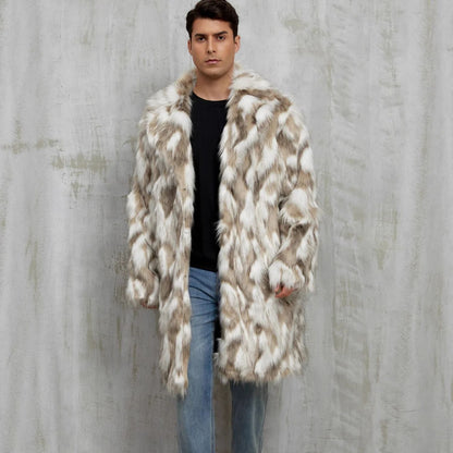 Animal Print Faux Fur Coat | Revangiol