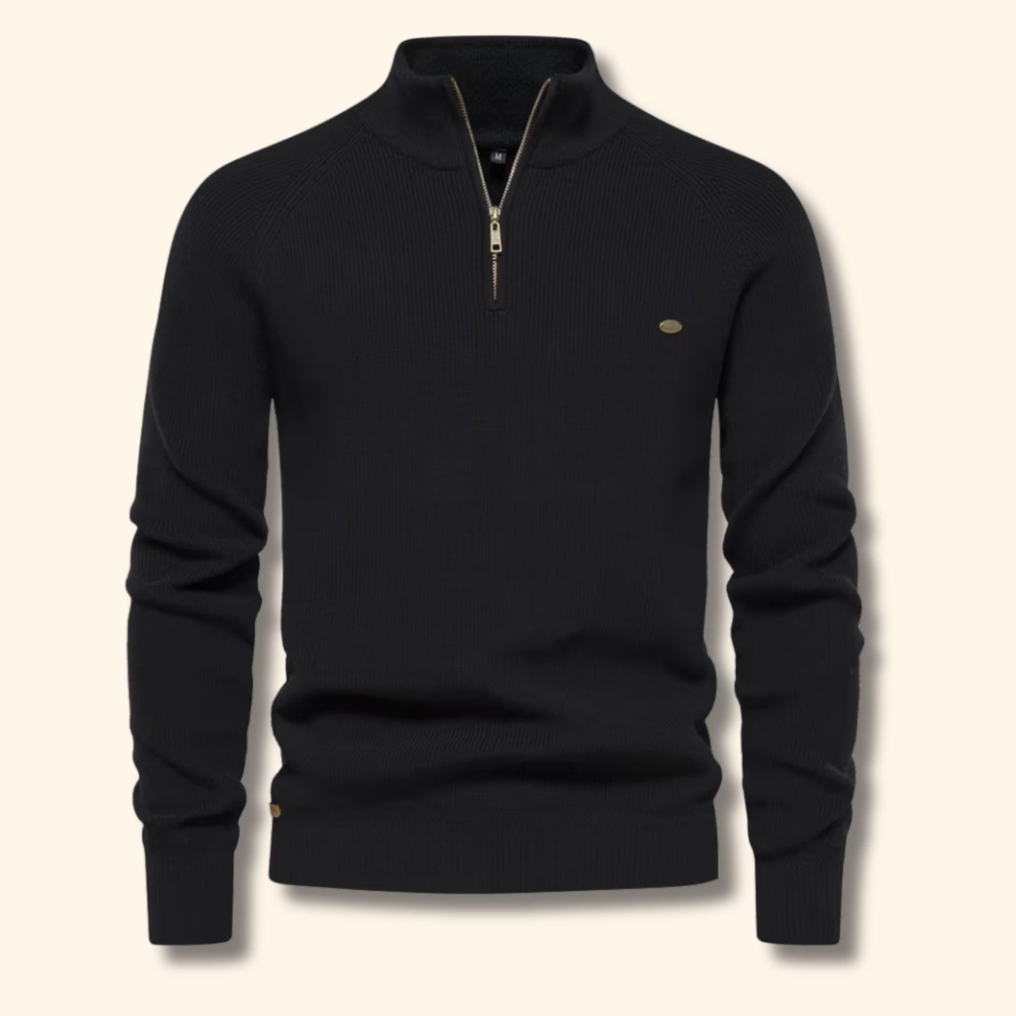 Quarter-Zip Textured Sweater | Revangiol