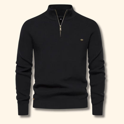 Quarter-Zip Textured Sweater | Revangiol