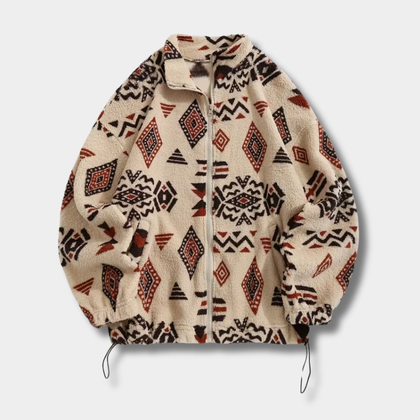 Tribal Print Fleece Jacket | Revangiol
