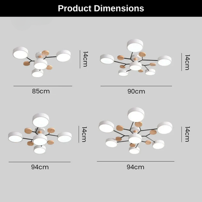 Sleek Circular LED Ceiling Fixture | Revangiol