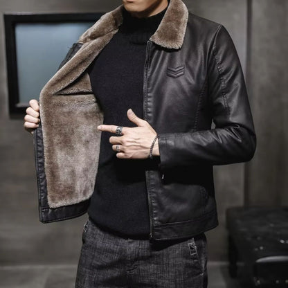 Thermal Lined Leather Jacket | Revangiol