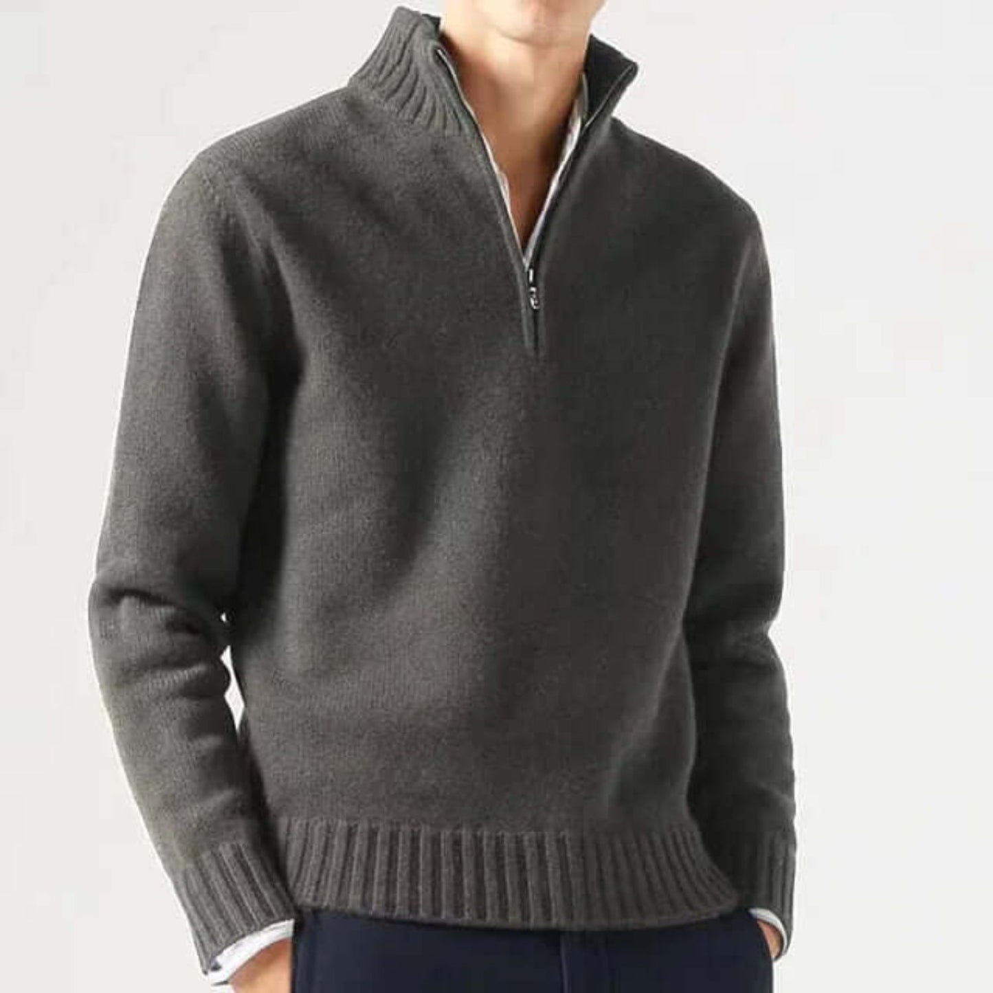 Quarter-Zip Warm Sweater | Revangiol