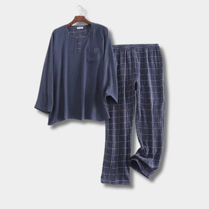 Textured Short Sleeve Pajama Set | Revangiol