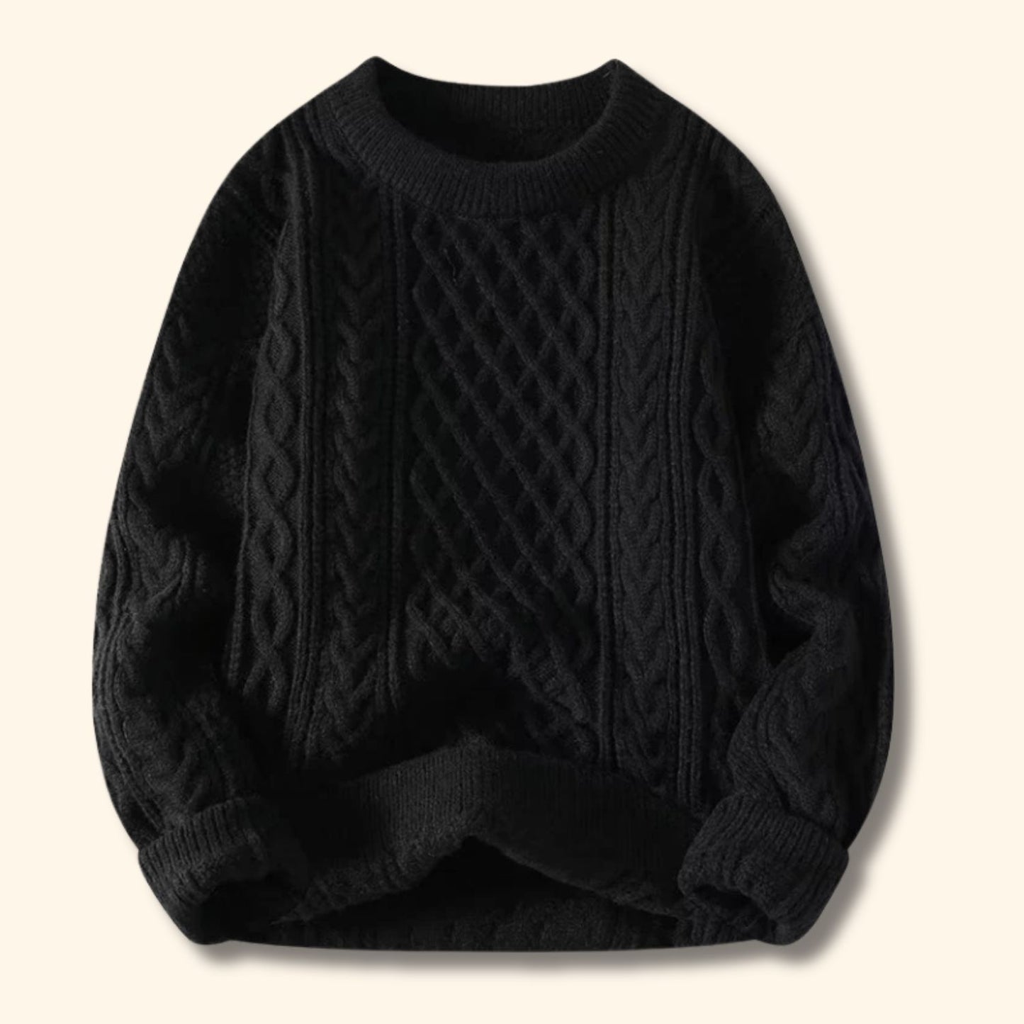 Classic Cable Knit Sweater | Revangiol