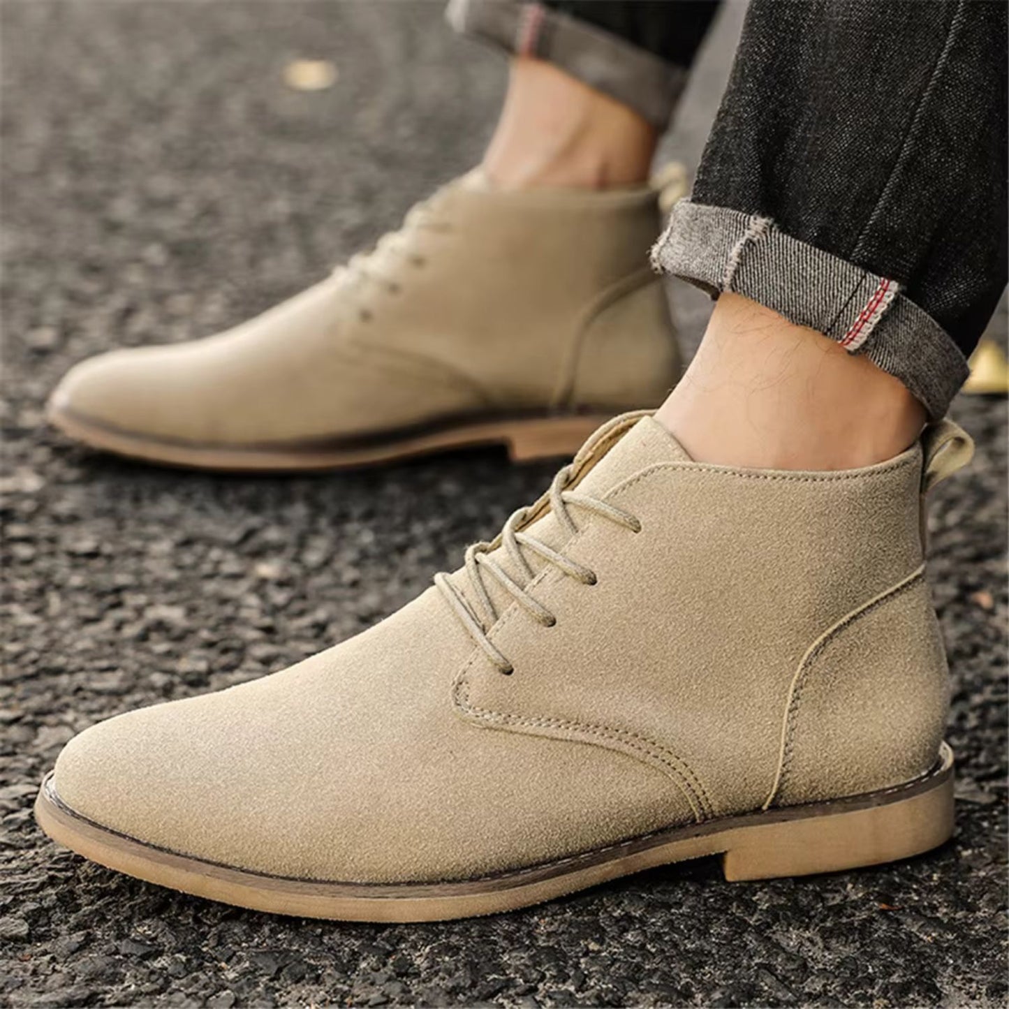 Refined Suede Dress Boots | Revangiol